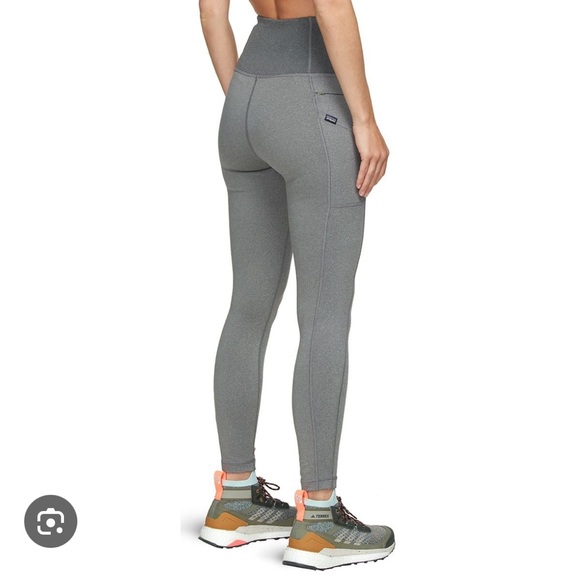 PATAGONIA WOMEN'S PACK OUT TIGHTS STRETCH PANTS SIZE L GREY - Picture 2 of 6